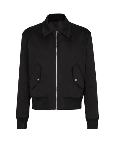 Bomberjacke aus Baumwolle mit Balmain Vintage-Logo