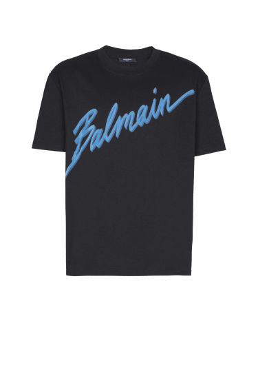 Balmain Lettre flocked T-shirt