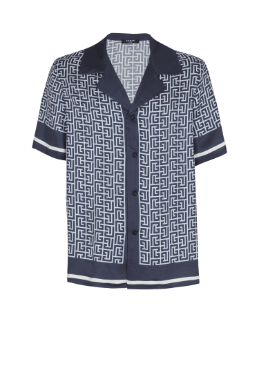 Monogrammed pyjama shirt