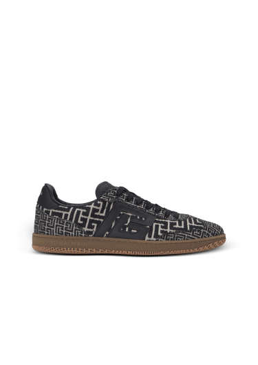 Baskets Balmain Swan en jacquard à monogramme PB Labyrinthe