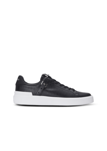 Baskets B-Court B-Buzz en cuir de veau embossé  