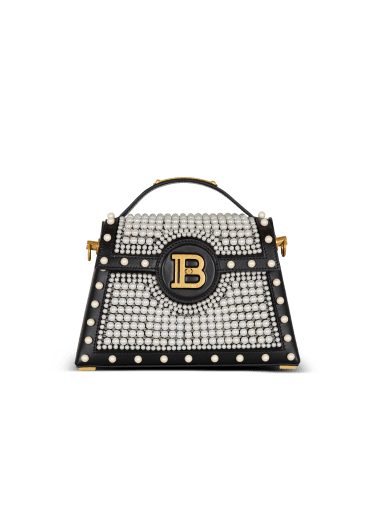 B-Buzz Dynasty bag in leather and embroidered satin