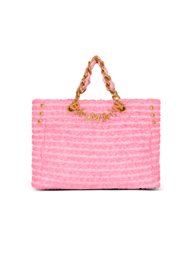 1945 Soft tote in tweed-effect raffia