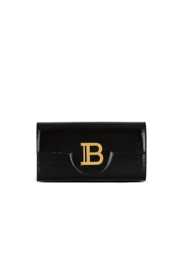 B-Buzz wallet in striped patent leather
