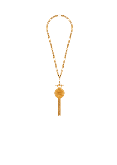 Brass Powder Compact necklace