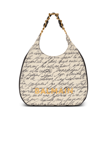 Large 1945 Soft Hobo tote bag in printed canvas
