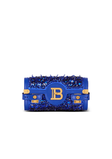 B-Buzz Pouch 23 in leather and embroidered satin