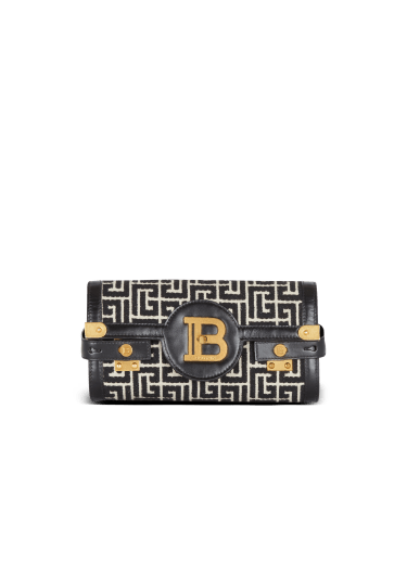 B-Buzz 23 jacquard and leather Clutch bag