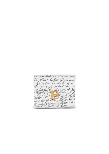 Trifold B-Buzz en cuir imprimé « Lettre d'amour »