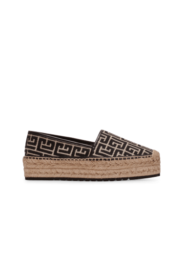 Alex canvas espadrilles with PB Labyrinth monogram