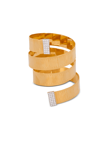 Brass tape measure cuff 