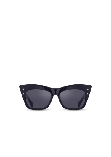 Tortoiseshell-effect acetate B-II sunglasses