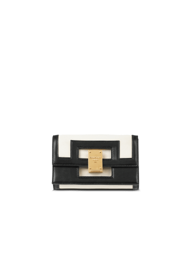 Small-sized black and white leather 1945 Heritage bag
