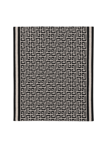 Écharpe en laine à monogramme