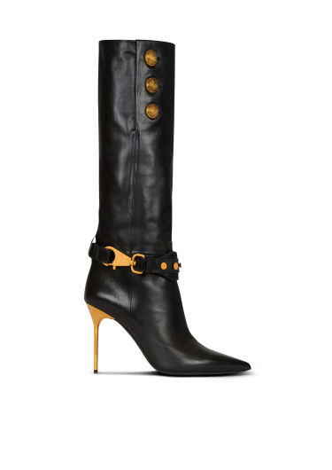 Shop Balmain Skye-Mini Jacquard Ankle Boots