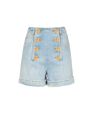 Shorts aus Denim im Öko-Design mit hohem Bund