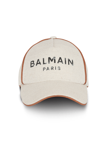 Balmain mini monogram cap brown - Women