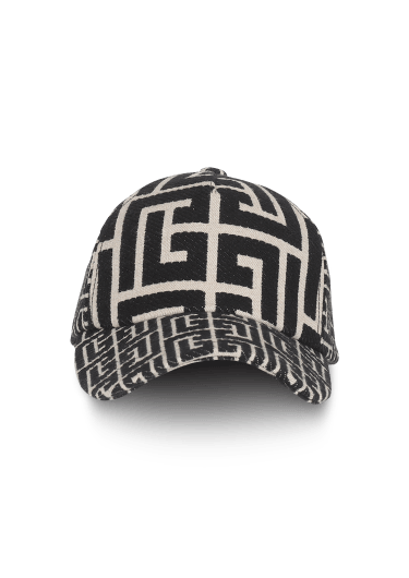 Monogrammed jacquard cap