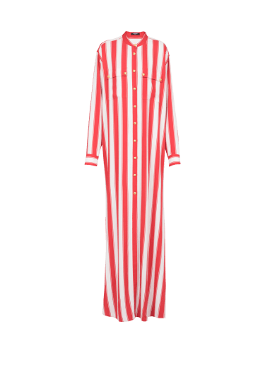 HIGH SUMMER CAPSULE - Long striped cotton shirt