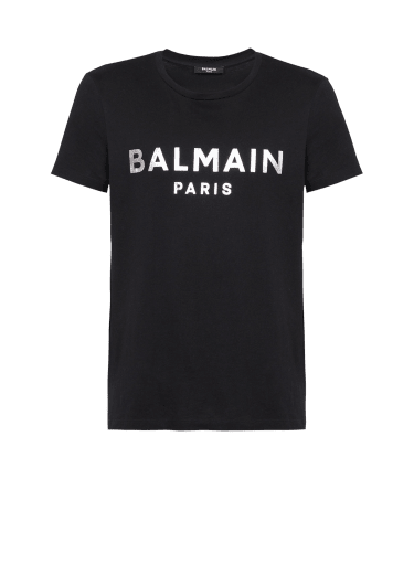 Balmain巴尔曼金属标志印花环保设计棉质T恤
