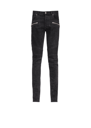 Slim cut cotton jeans