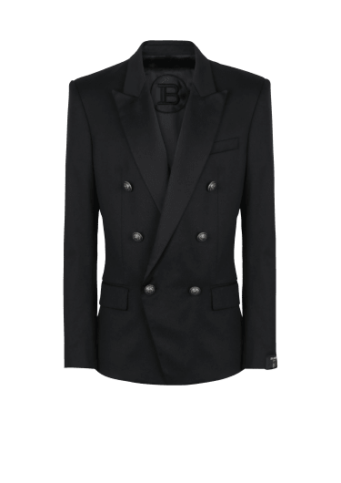 Blazer en laine à double boutonnage