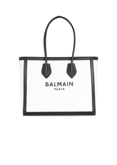 Canvas B-Army 42 tote bag with leather panels