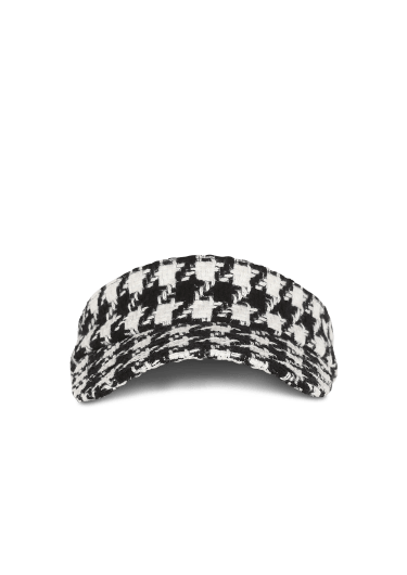 Houndstooth print visor cap