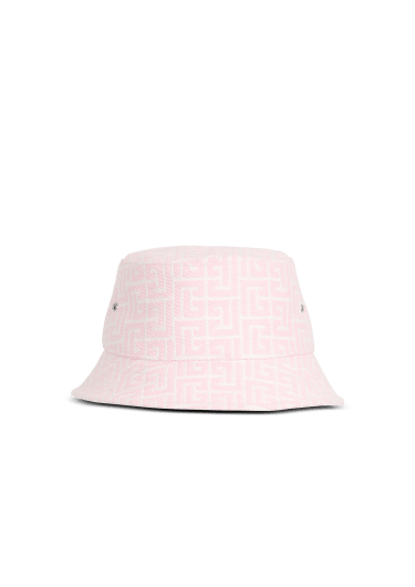 Balmain-monogrammed jacquard bucket hat
