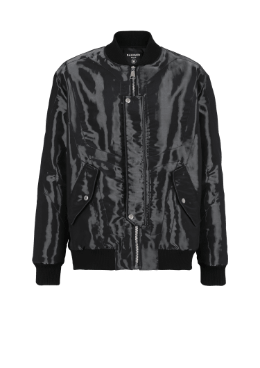 Laminated bomber jacket