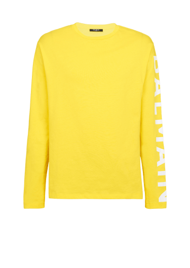 Cotton T-shirt with Balmain logo