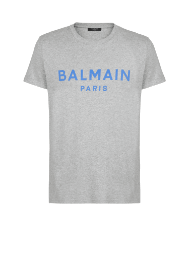 Cotton T-shirt with Balmain logo print
