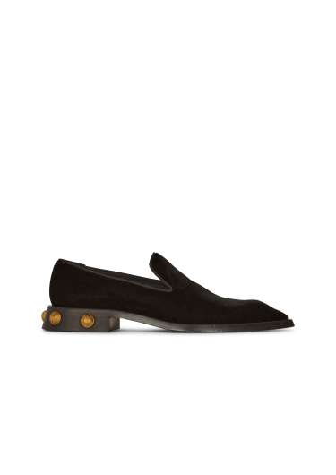 Coin Loafers aus Samt