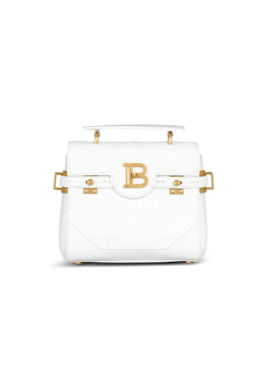 Sac B-Buzz 23 en cuir embossé effet crocodile