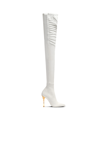 Moneta leather thigh-high boots