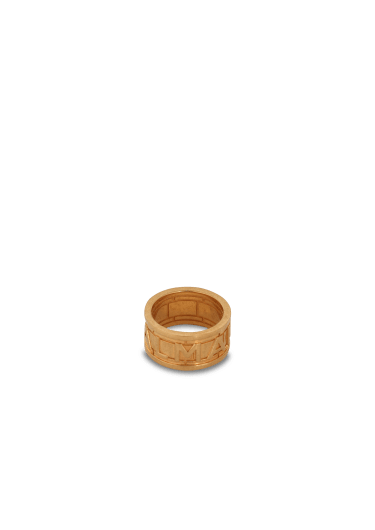 Gold-tone brass Tubular ring