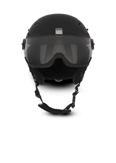 Balmain x Rossignol - Casque de ski Rossignol à motif monogramme Balmain ivoire et noir