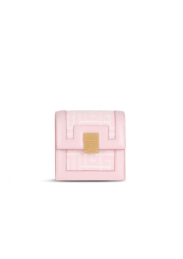 Bicolor jacquard 1945 card holder with chain