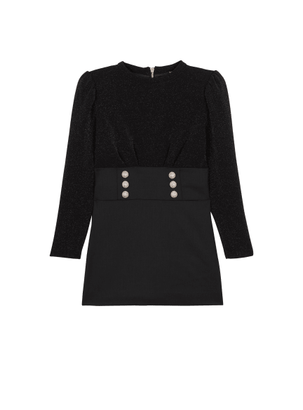 Robe ajustée à boutons