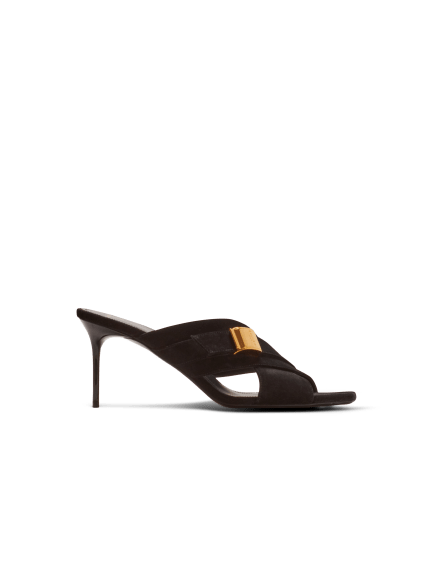 Uma mules in suede leather