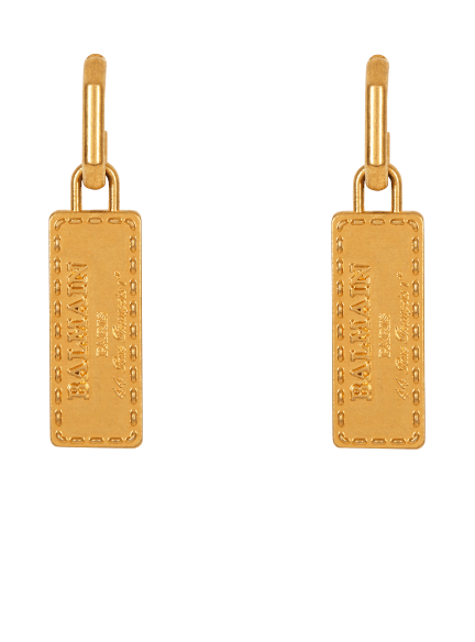 Balmain Signature Tubular earrings