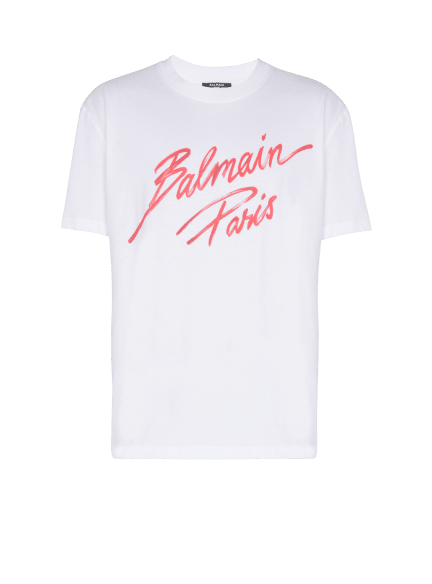 T-shirt with Balmain Lipstick print