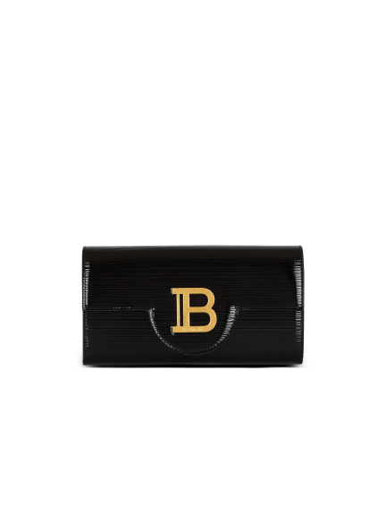 Portefeuille B-Buzz en cuir verni strié