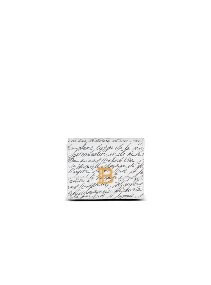 Trifold B-Buzz en cuir imprimé « Lettre d'amour »
