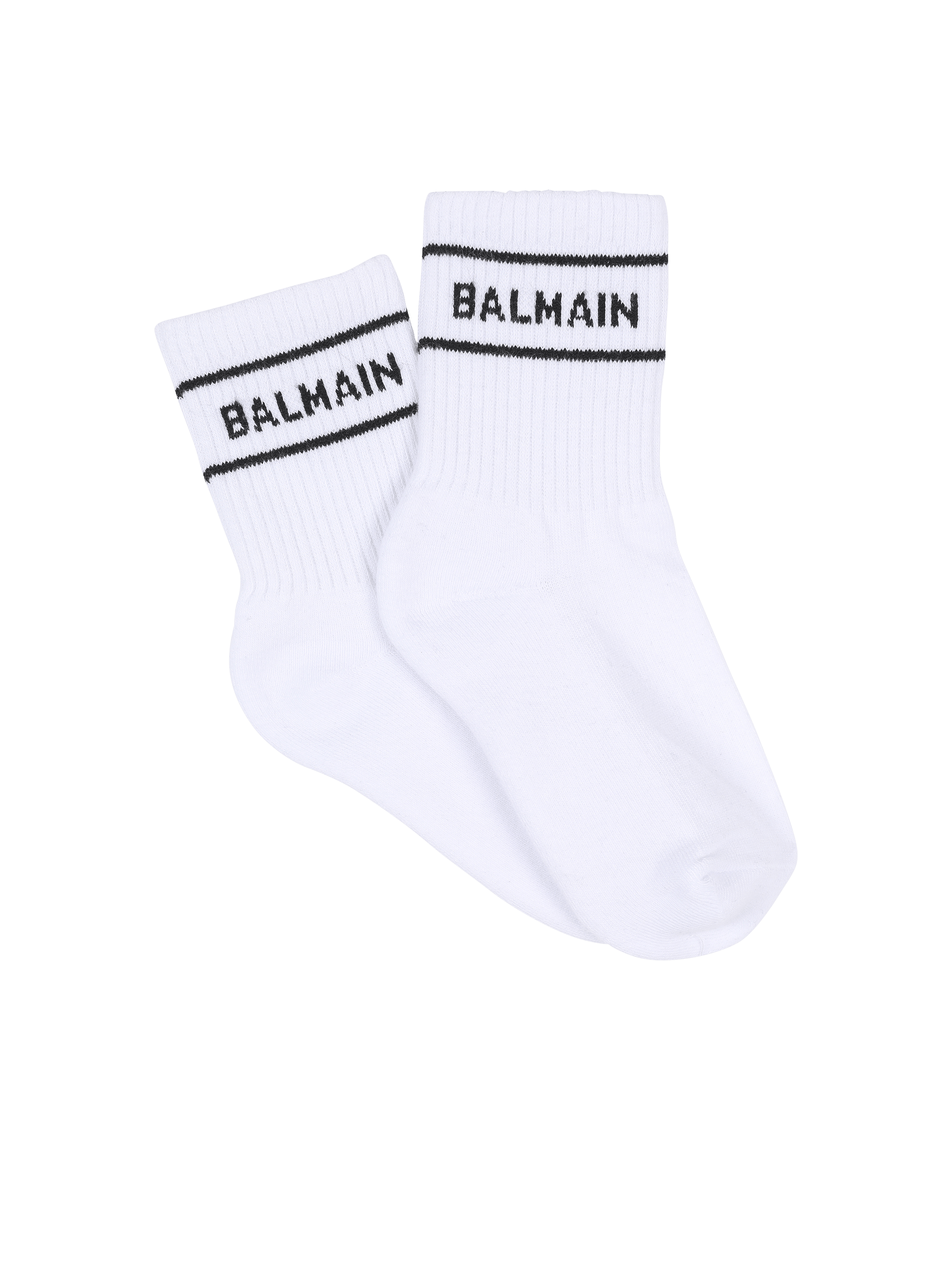 Balmain巴尔曼标志棉袜