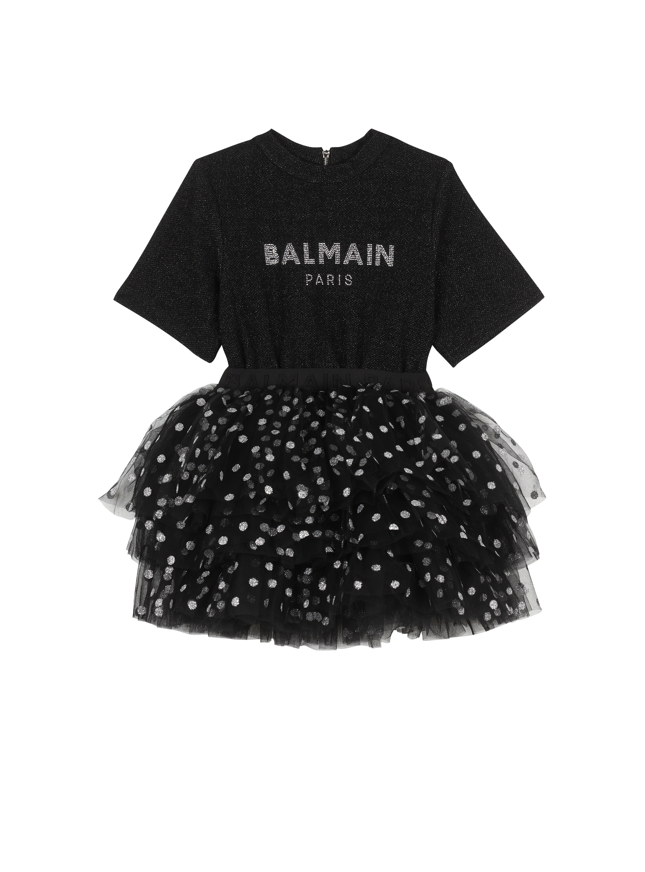 Balmain巴尔曼标志棉质连衣裙