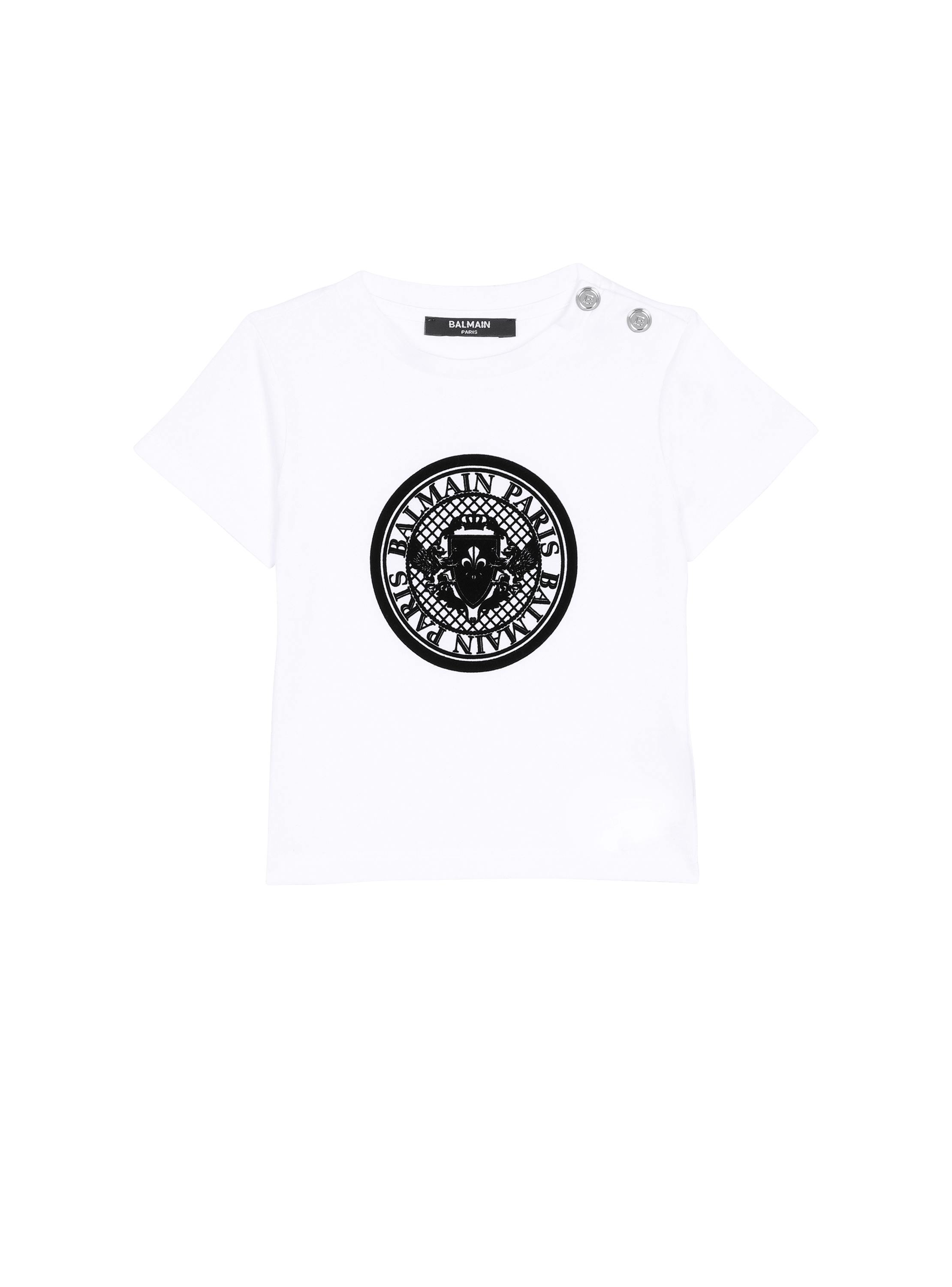 Balmain Médaillon椭圆徽章棉质T恤