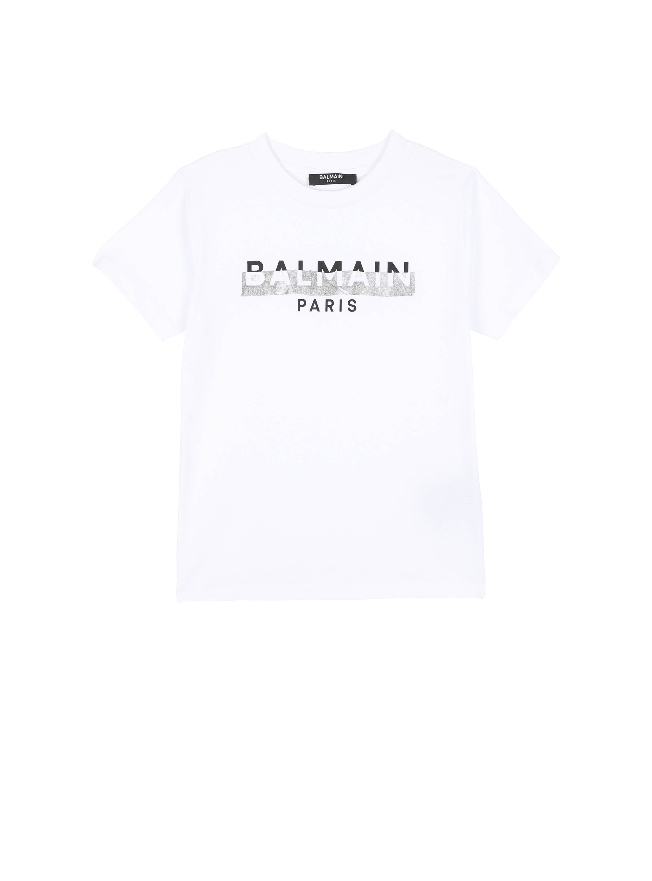 Cotton T-shirt with Balmain logo 