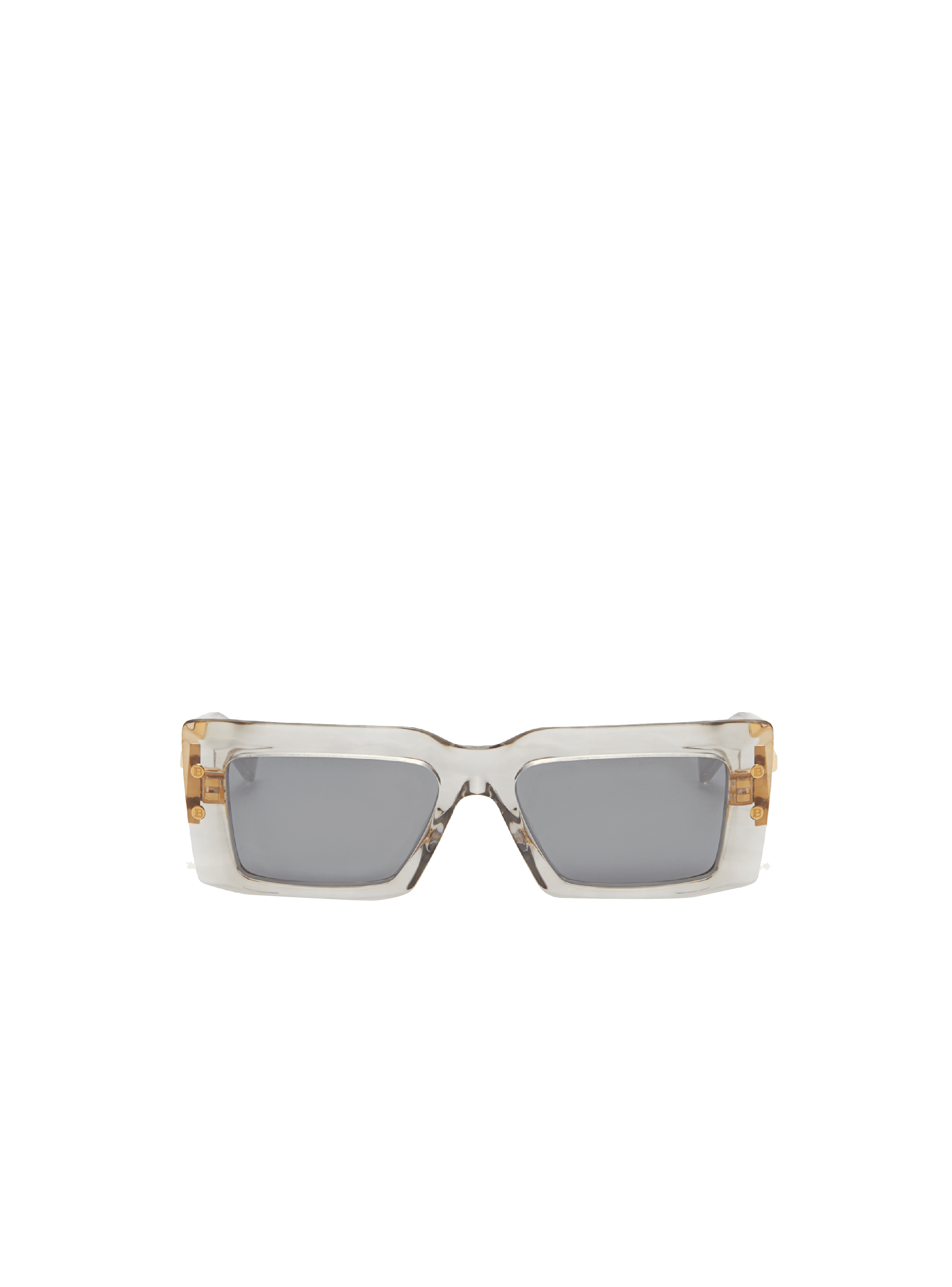 Louis Vuitton men/women White Millionaire Sunglasses w/Gold Trim