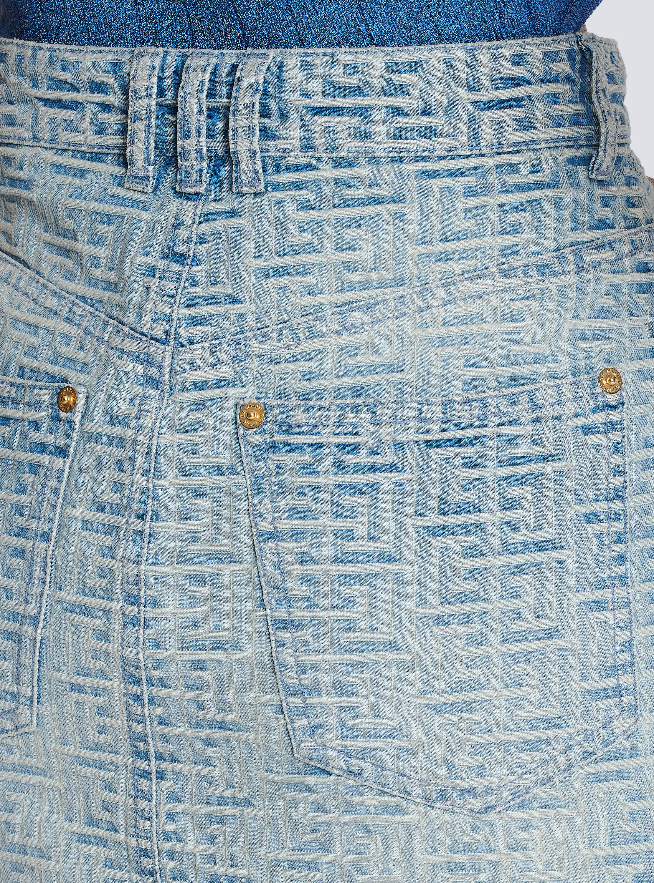 Balmain store jeans skirt